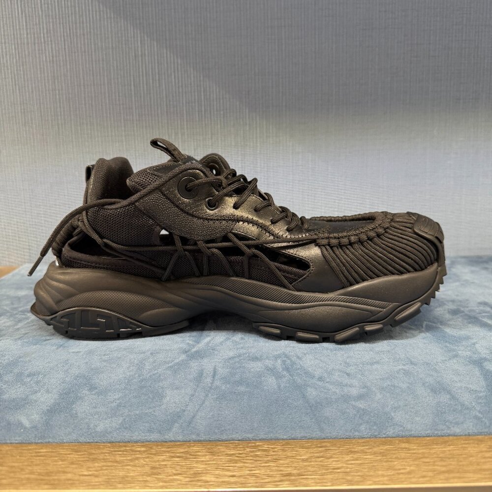 VERSACE 1016711, Mercury M_VS_01 Men's‎ Black Sneakers, sz 41